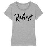 t-shirt rebel femme feministe Gris