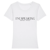 I'm speaking T-shirt feminist Blanc