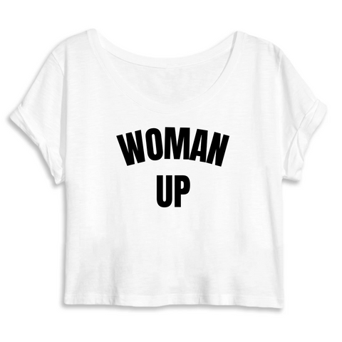 T-shirt crop top Blanc