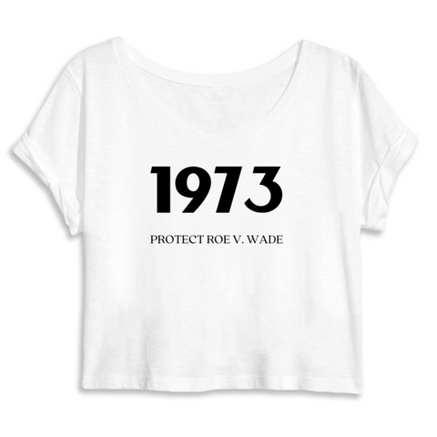tee shirt feministe 1973 Blanc