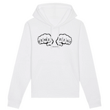 sweat feministe punch Blanc