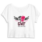 crop tee shirt feministe Blanc