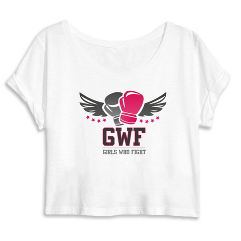 crop tee shirt feministe Blanc