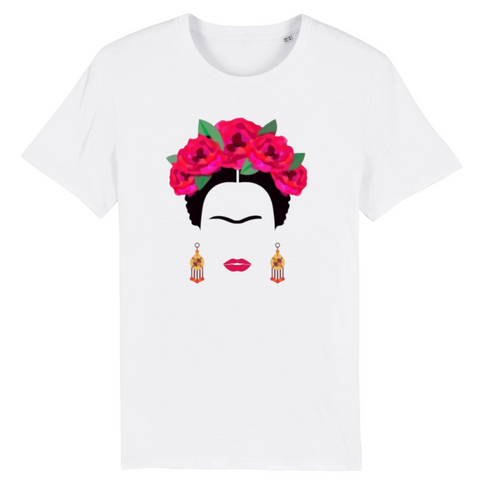 frida kahlo t-shirt feministe Blanc