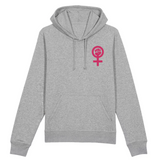 Sweat féministe Gris poing lever