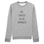 Pull feministe femme pas cher Gris