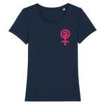 Tee-shirt féministe (Ajusté) Marine
