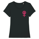 T-shirt Symbole féministe en coton (Ajusté)Noir