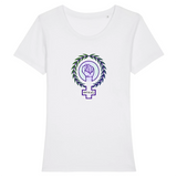 t shirt feministe poing leve