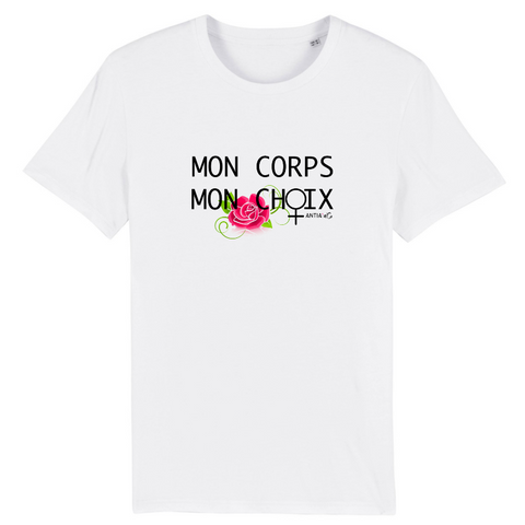 t-shirt féministe my body my choice