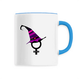mug feministe chapeau