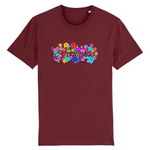t-shirt feministe avec fleurs