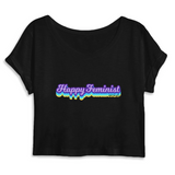 Tee Shirt Feministe Crop Top Graphic