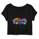 crop top fleuri