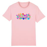 tee shirt feministe fleuri