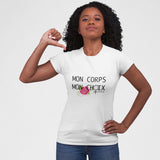 t-shirt féministe mon corps mon choix